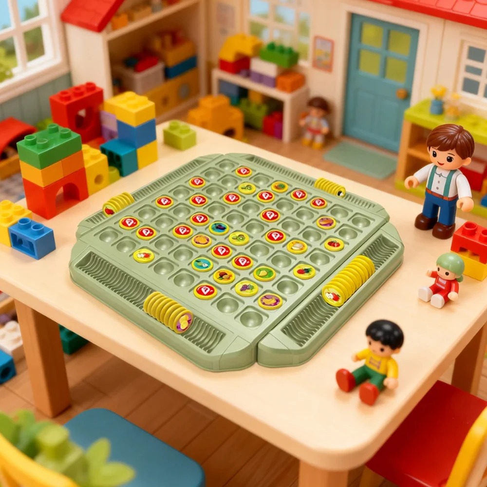 Board Game Oath - เกมหมากรุกพลิกบัตรสำหรับเด็ก เกมกระดานแบบอินเทอร์แอคทีฟระหว่างพ่อแม่ลูก ฝึกสมาธิ จับคู่ปริศนา การเรียนรู้ขั้นต้น