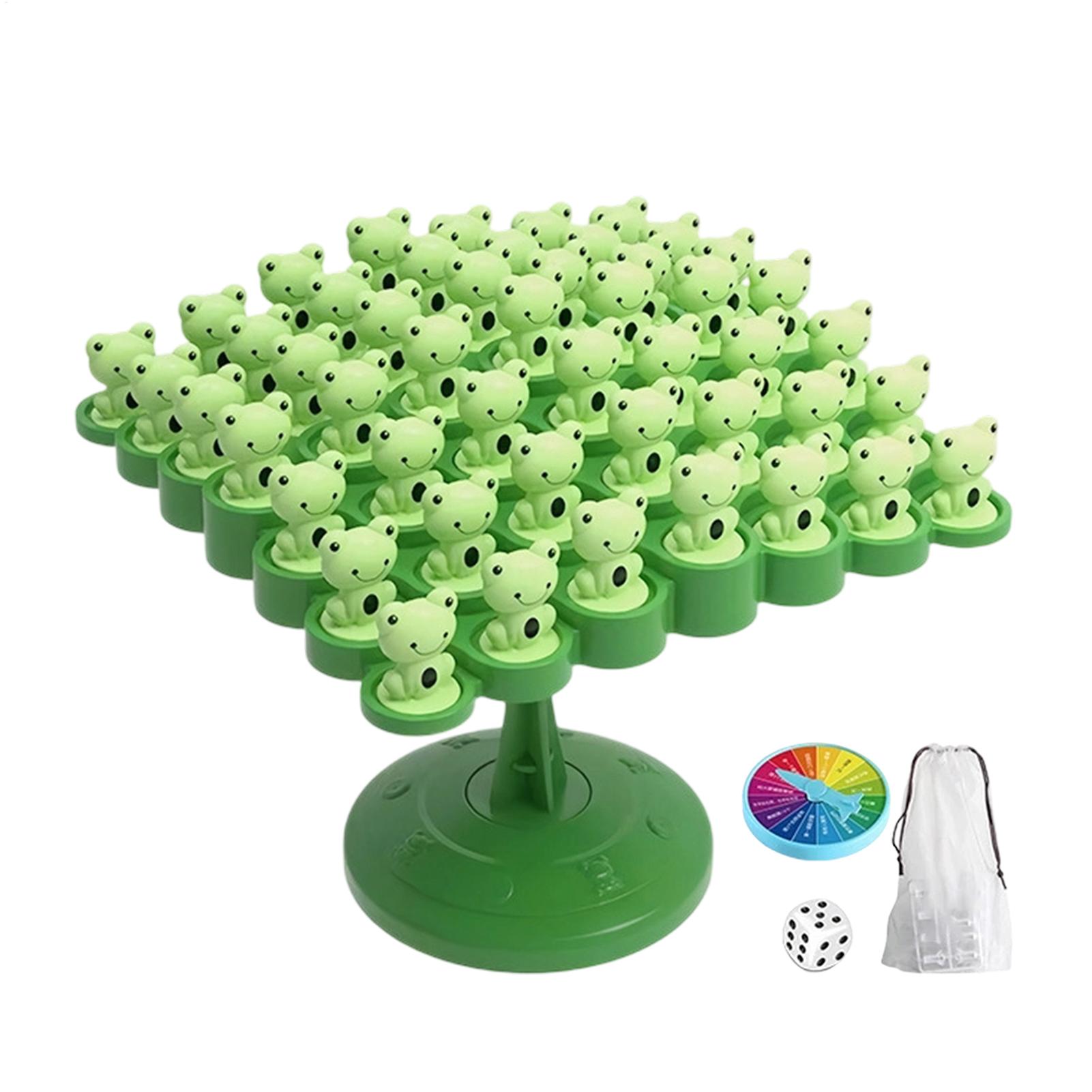 Board Game Fun - ของเล่นเสริมพัฒนาการเด็ก ต้นไม้กบแสนสนุก ของเล่นคณิตศาสตร์มอนเตสซอรี่ เกมกระดานทรงตัว เกมโต๊ะเสริมปฏิสัมพันธ์ระหว่างพ่อแม่ลูก ของเล่นเสริมทักษะการทรงตัว