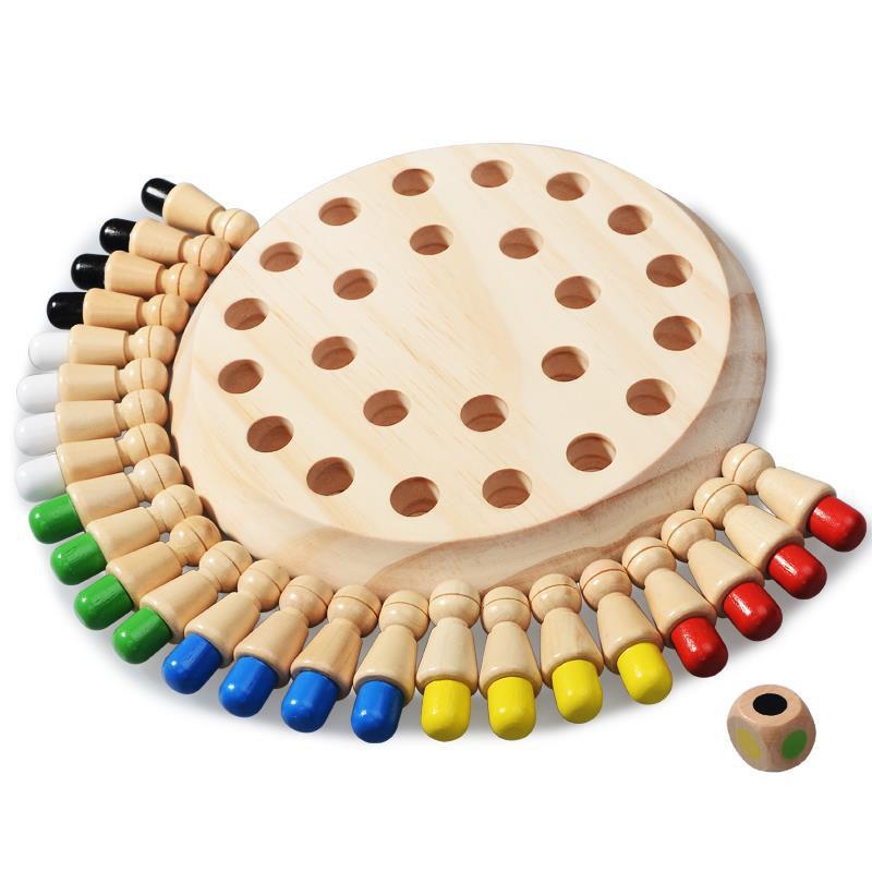 Board Game Oath - ไม้ Memory Match Stick หมากรุกสีเกมกระดานปริศนา Montessori