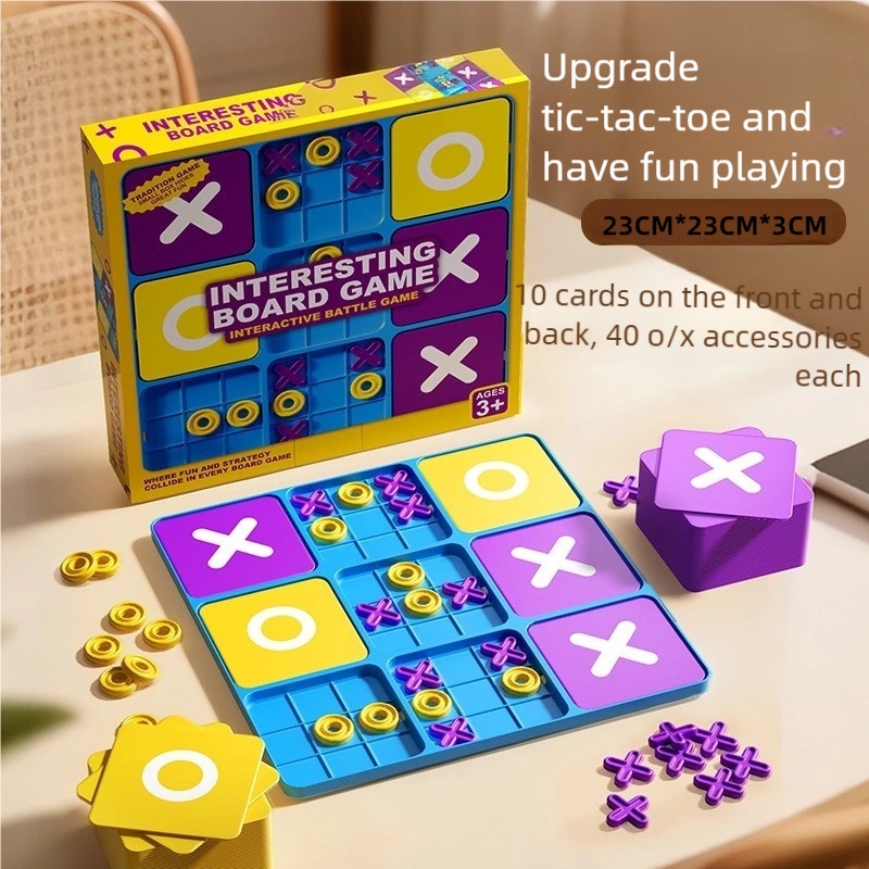 Board Game Electronic Table - เกมกระดานเอ็กซ์โอ ทิก-แทค-โท แบบ 9 ช่อง เหมาะสำหรับทั้งเด็กชายและเด็กหญิง