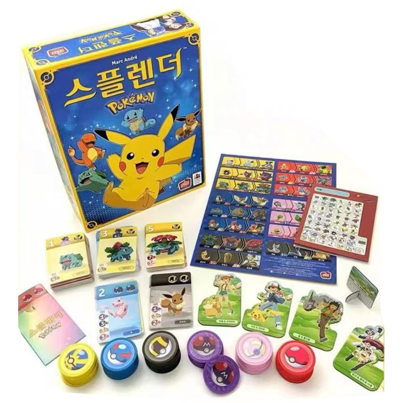 Board Game Detective - เกมกระดานโปเกมอน ด็อบเบิล สเปลนเดอร์ เกมปริศนาเชิงกลยุทธ์สำหรับครอบครัว ของเล่นวันเกิด วันหยุด
