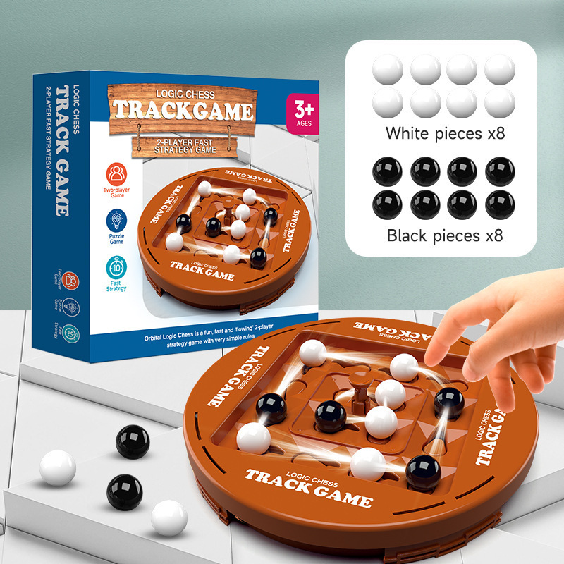 Board Game Fun - เกมหมากรุกสนุกตารางด้านบน Orbital Logic หมากรุกเกม TRACK Logic