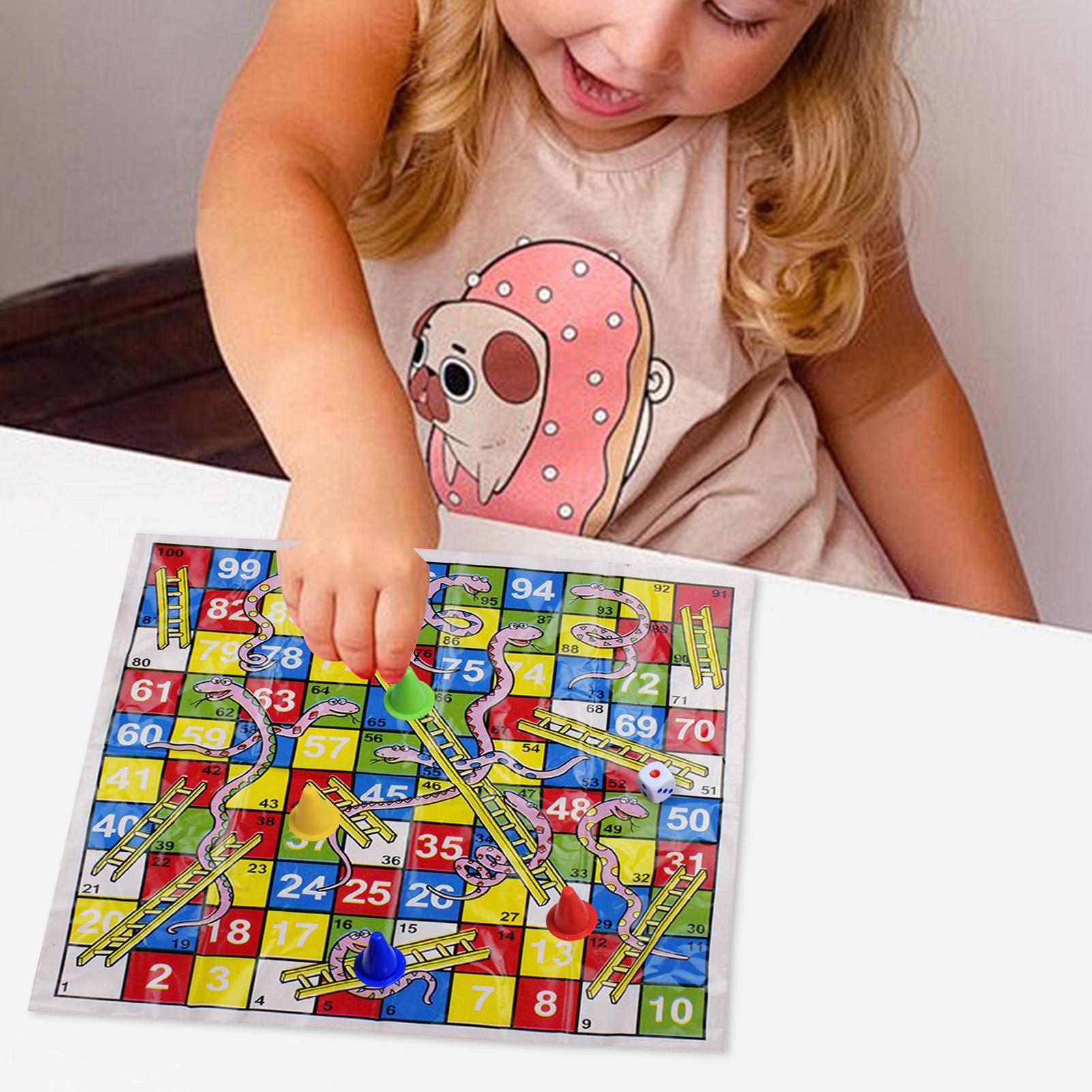 Board Game Design - มินินูและบันไดเกมกระดานชุดแบบพกพาพับหมากรุกของเล่นขนาดกะทัดรัดสําหรับครอบครัวเด็กผู้ใหญ่ งานปาร์ตี้ท่องเที่ยว