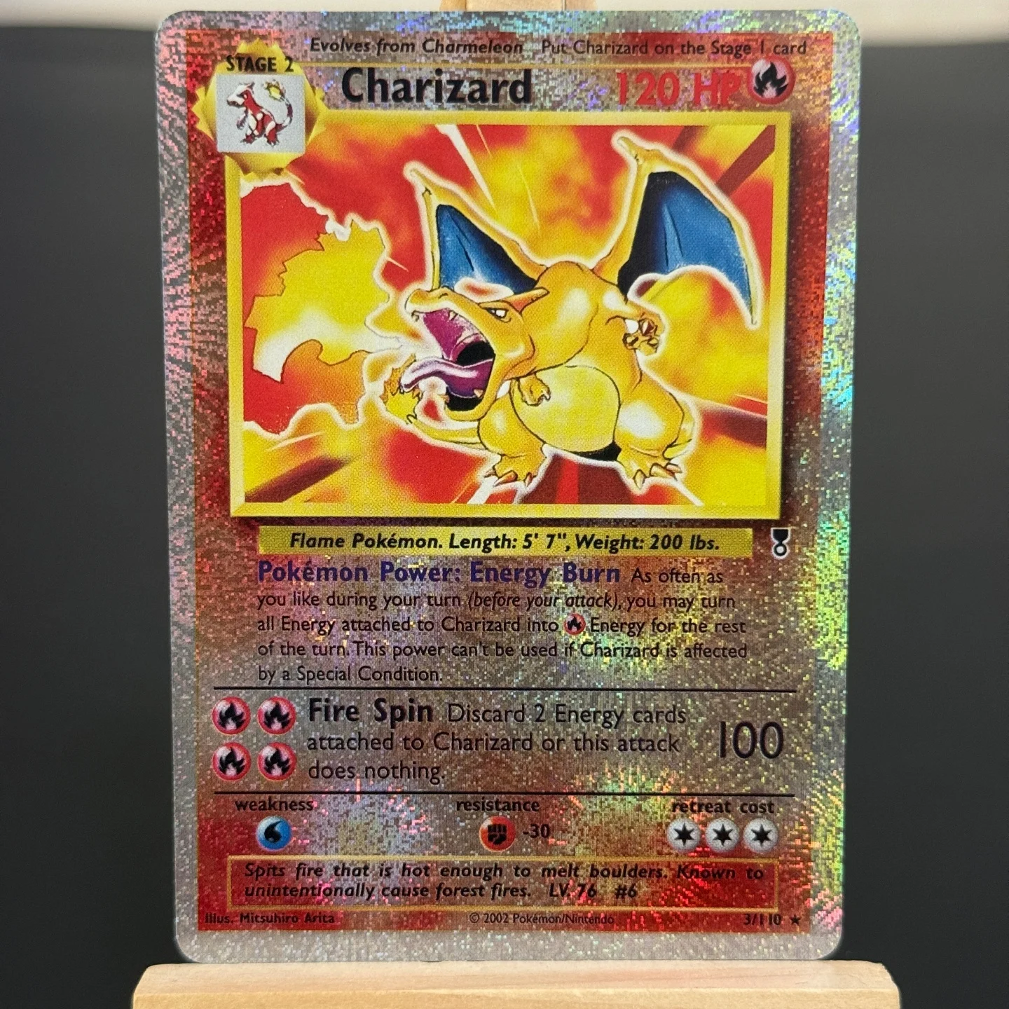 Board Game Online - การ์ดสะสม TCG English Charizard คอลเลกชันปี 2002