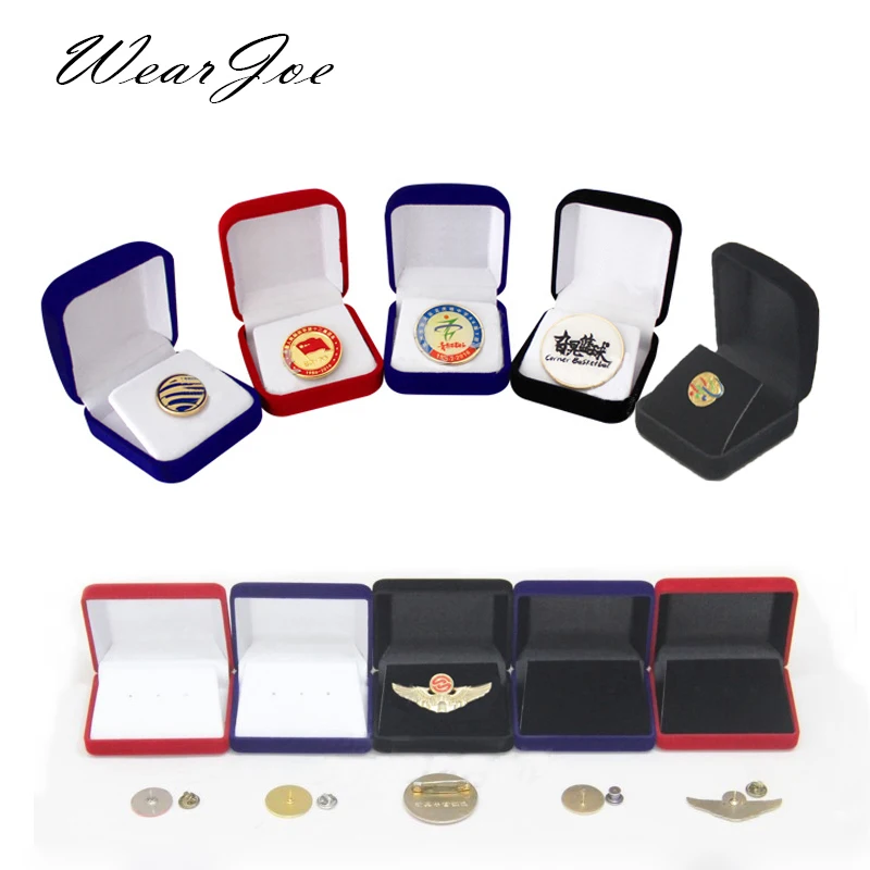 Token Tray Organizer - Fineป้ายเหรียญกล่องบรรจุภัณฑ์Flockingคอลเลกชันเหรียญที่ระลึกเหรียญเครื่องประดับเข็มกลัดเก็บสัญลักษณ์ผู้ถือกรณี