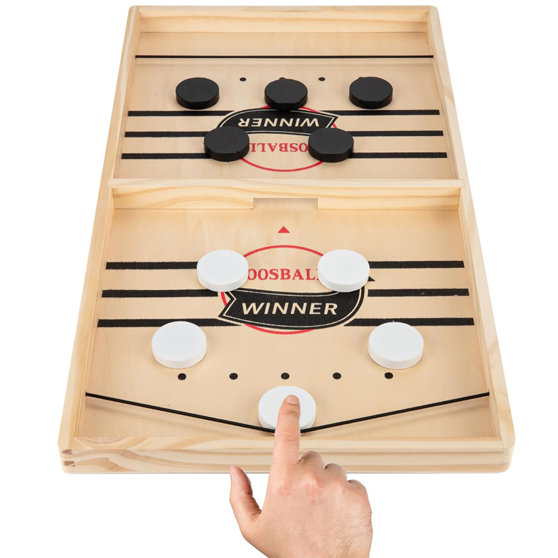 Board Game Football - เกมส์โต๊ะ Fast Sling Puck ฟุตบอลโต๊ะขนาดเล็ก สำหรับผู้เล่นสองคน