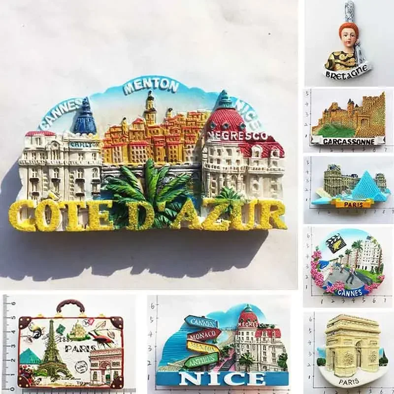 Board Game Economy - ฝรั่งเศสปารีสตู้เย็นแม่เหล็กของที่ระลึกการ์กาซอน Cannes Imanes Para Riviera Arch