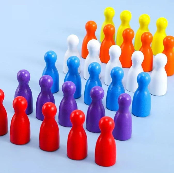 100 ชิ้นไม้สีสันสดใสหมากรุกมาร - Board Game Economy บทวิจารณ์และราคา