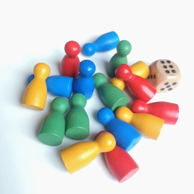 100 ชิ้นไม้สีสันสดใสหมากรุกมาร - Board Game Economy บทวิจารณ์และราคา