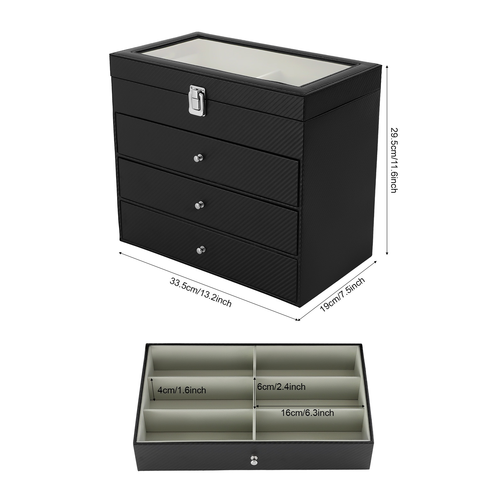 กล่องโชว์แว่นตา กล่องเก็บแว่นต - Token Tray Organizer บทวิจารณ์และราคา