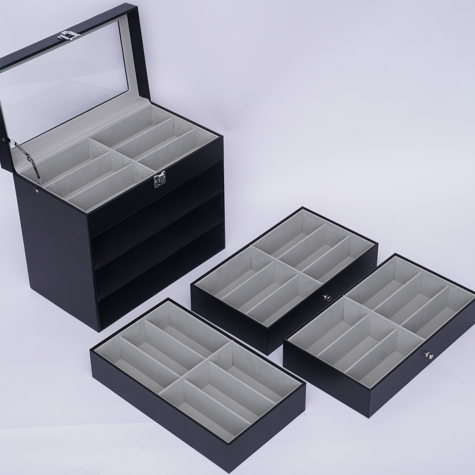 กล่องโชว์แว่นตา กล่องเก็บแว่นต - Token Tray Organizer บทวิจารณ์และราคา