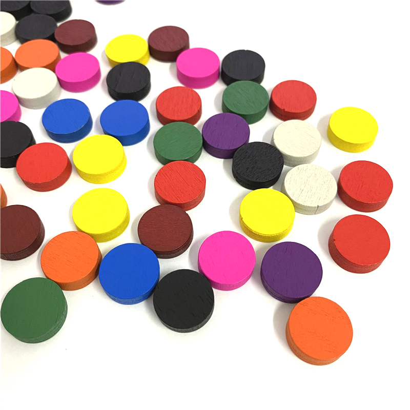 50 ชิ้น 15*5 มม.11 สีไม้ Disk  - Board Game Economy บทวิจารณ์และราคา