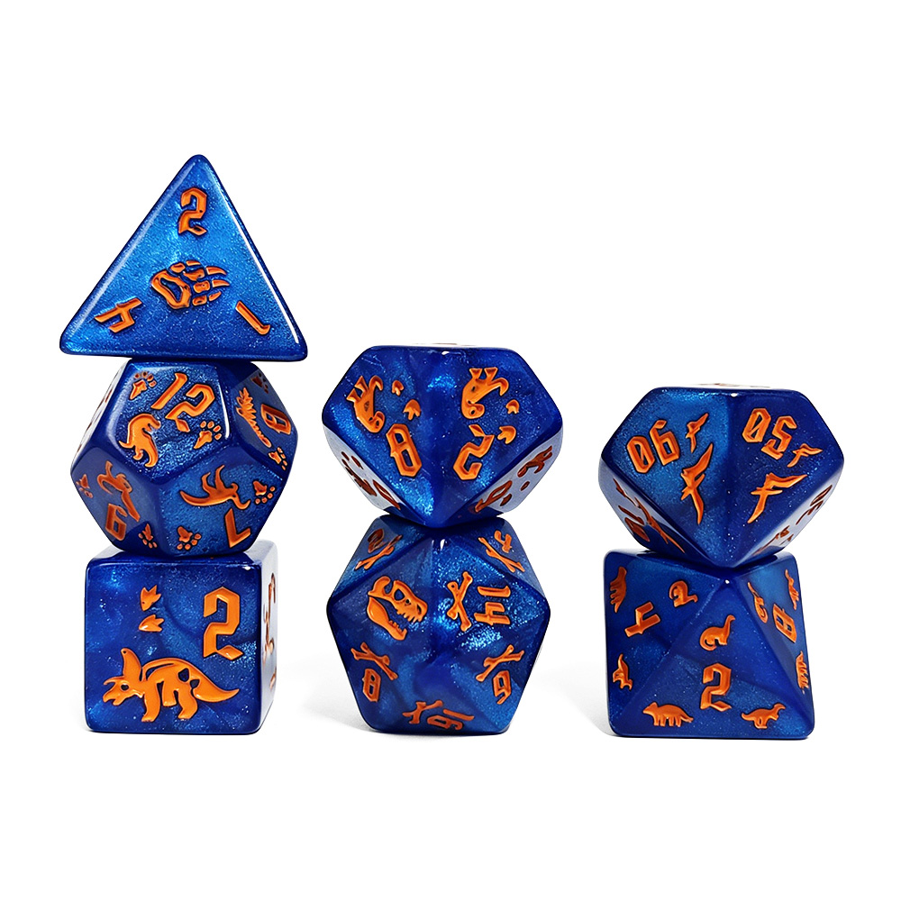 ชุดลูกเต๋าอะคริลิก 7 ชิ้น สีฟ้ - Board Game Pandemic บทวิจารณ์และราคา
