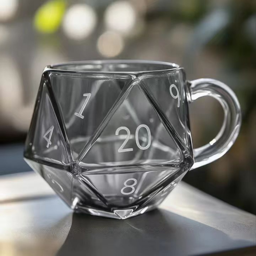 แก้วกาแฟทรงลูกเต๋า D20 ใสสีรุ้ - Board Game Pandemic บทวิจารณ์และราคา