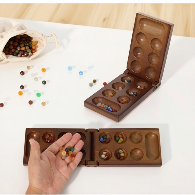 ชุดเกมหมากรุกแมนคาลาแบบโบราณจา - Board Game Fun บทวิจารณ์และราคา