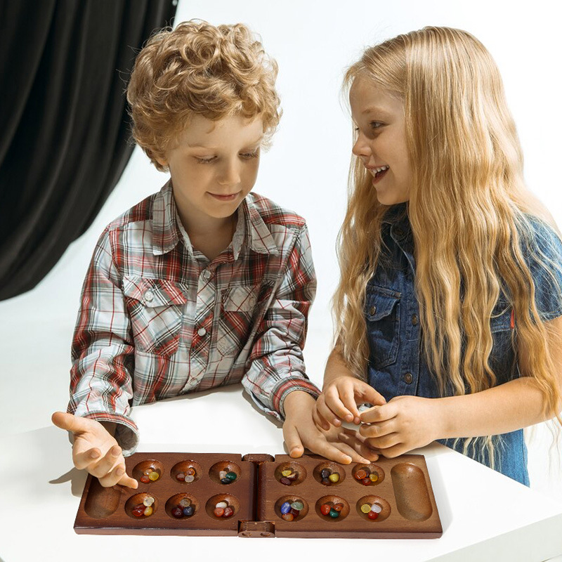 ชุดเกมหมากรุกแมนคาลาแบบโบราณจา - Board Game Fun บทวิจารณ์และราคา