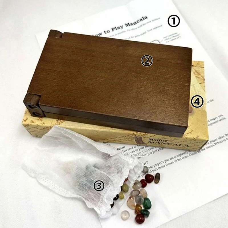 ชุดเกมหมากรุกแมนคาลาแบบโบราณจา - Board Game Fun บทวิจารณ์และราคา