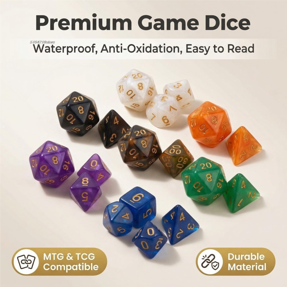 ชุดลูกเต๋า 7 ชิ้น เกมกระดาน ลู - Board Game Economy บทวิจารณ์และราคา